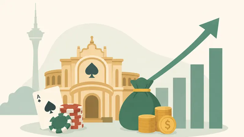 Pendapatan Kasino Macau Juli Naik dari Juni Meski Ada Penurunan YoY